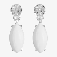 Liz Claiborne Womens Glass Hypoallergenic Drop Earrings
