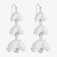 Liz Claiborne Womens Glass Drop Earrings