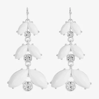 Liz Claiborne Womens Glass Drop Earrings