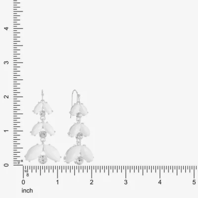 Liz Claiborne Womens Glass Drop Earrings
