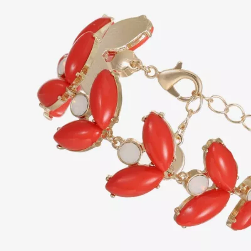Liz Claiborne Womens Glass Strand Bracelet