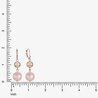 Monet Jewelry Womens Simulated Pearl Round Drop Earrings