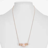 Monet Jewelry Womens Simulated Pearl Round 18 Inch Pendant Necklace