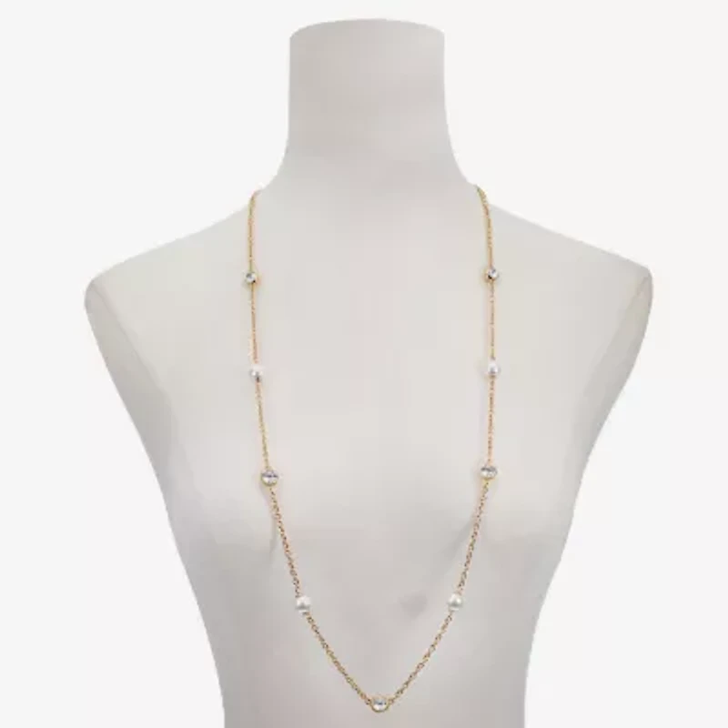 Monet Jewelry Womens Glass Inch Strand Necklace