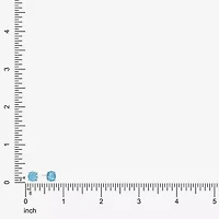 Monet Jewelry Blue Glass 8mm Round Stud Earrings