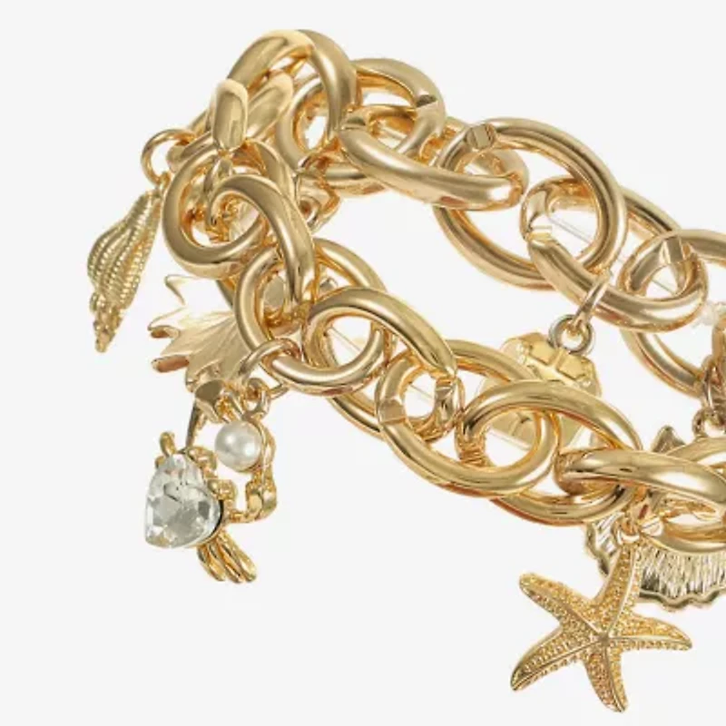 Monet Jewelry Womens Glass Stretch Bracelet