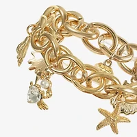 Monet Jewelry Womens Glass Stretch Bracelet