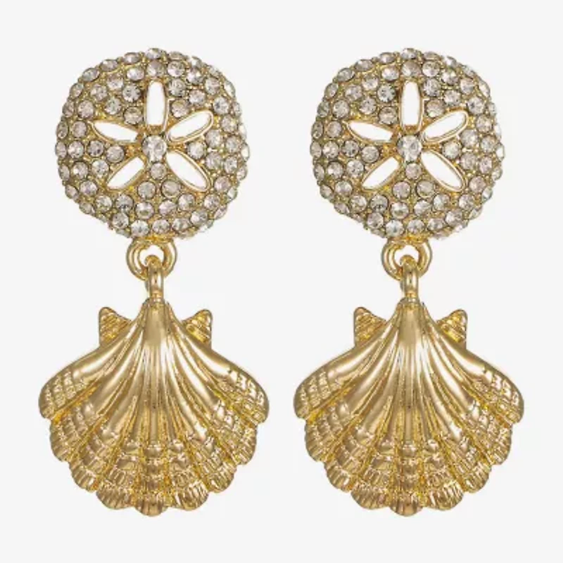 Monet Jewelry Womens Glass Hypoallergenic Drop Earrings