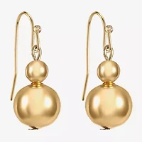 Liz Claiborne Womens Round Drop Earrings
