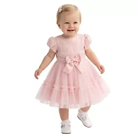 Bonnie Jean Baby Girls Short Sleeve A-Line Dress