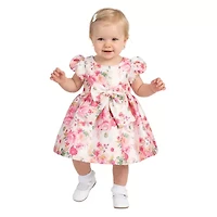 Bonnie Jean Baby Girls Short Sleeve A-Line Dress