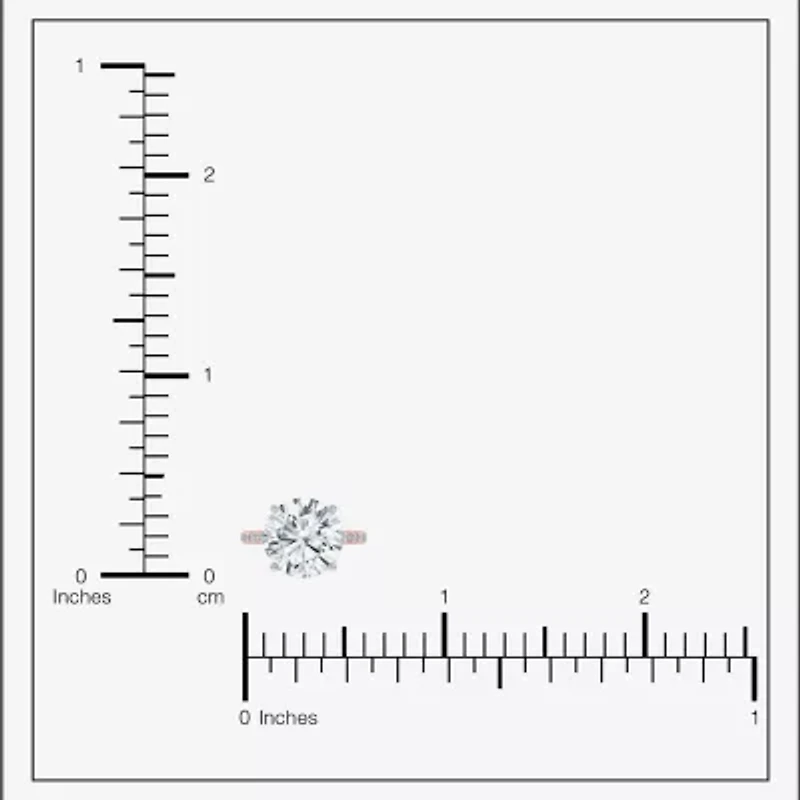 (F-G /Vs2-Si1) Womens 8 1/2 Ct. T.W. Lab Grown White Diamond 14K Gold Round Side Stone Engagement Ring