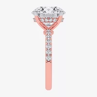 (F-G /Vs2-Si1) Womens 8 1/2 Ct. T.W. Lab Grown White Diamond 14K Gold Round Side Stone Engagement Ring