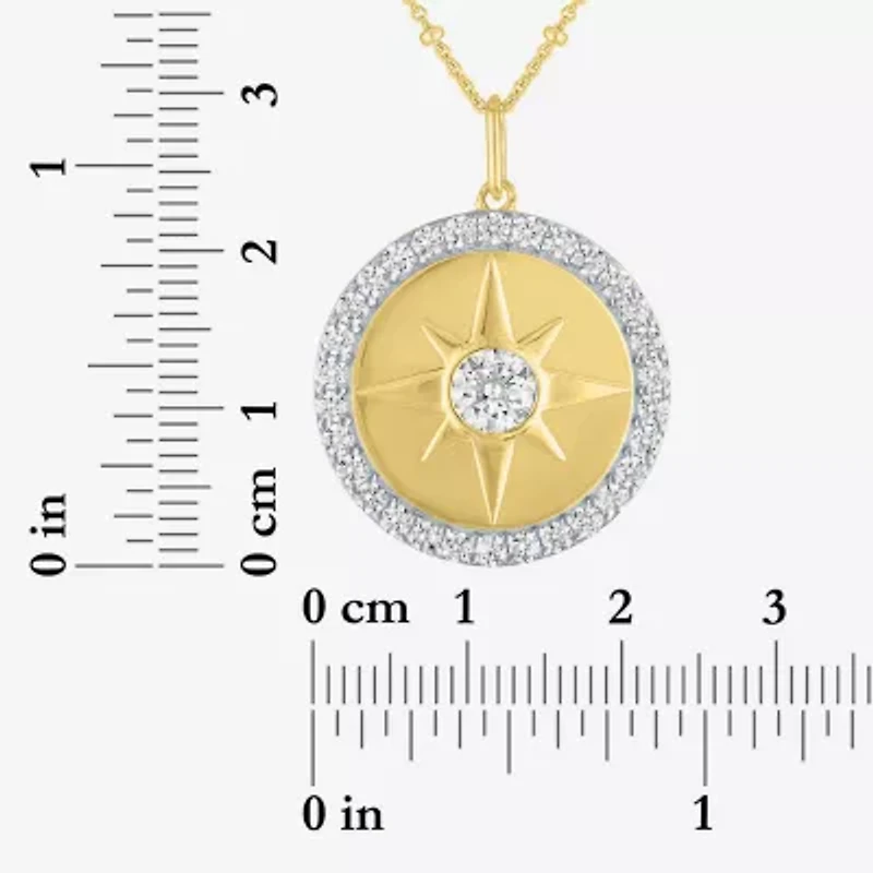 Diamond Addiction (G-H / Si2-I1) Womens 1 1/2 CT. T.W. Lab Grown White Diamond 14K Gold Over Silver 20 Inch Pendant Necklace