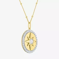 Diamond Addiction (G-H / Si2-I1) Womens 1 1/2 CT. T.W. Lab Grown White Diamond 14K Gold Over Silver 20 Inch Pendant Necklace
