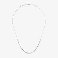 Diamond Addiction (G-H / Si2-I1) Womens White Diamond Sterling Silver 16 Inch Tennis Necklace