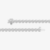 (F / Si1-Si2) Womens 7 Ct.T.W. Lab Grown White Diamond Sterling Silver 7 Inch Tennis Bracelet