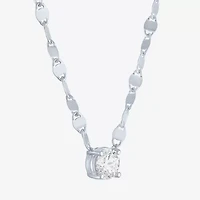 Diamond Addiction (G-H / Si2-I1) Womens 1/2 CT. T.W. Lab Grown White Diamond Sterling Silver Round 16 Inch Pendant Necklace