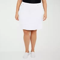 Hearts Of Palm Womens Mid Rise Plus Skort
