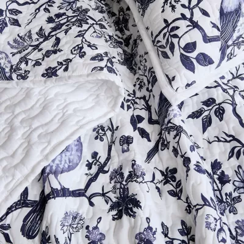 Brooklyn Loom Ava Floral Easy Care Quilt Set