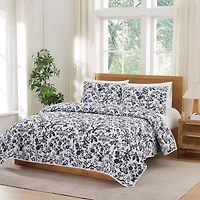 Brooklyn Loom Ava Floral Easy Care Quilt Set