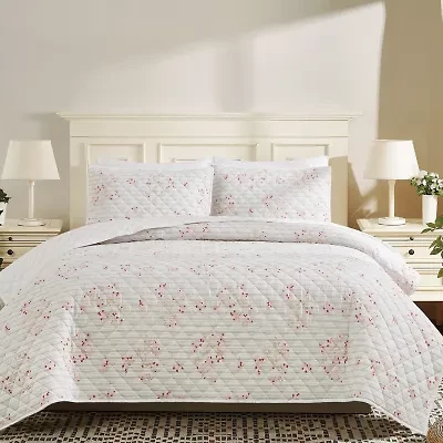 Cottage Classics Emma Floral Easy Care Quilt Set