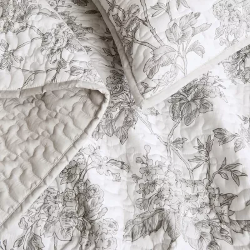 Brooklyn Loom Mila Floral 3-pc. Easy Care Quilt Set