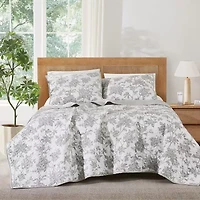 Brooklyn Loom Mila Floral 3-pc. Easy Care Quilt Set