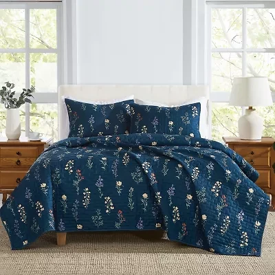 Cannon Avery Floral Easy Care Quilt Set