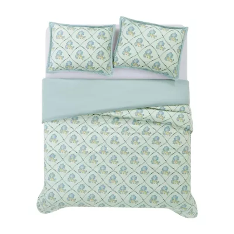 Brooklyn Loom Olivia 3-pc. Easy Care Duvet Cover Set