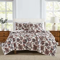 Cannon Chloe Jacobean Easy Care Quilt Set