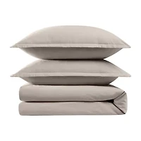 Brooklyn Loom Matte Cotton Velvet 3-pc. Easy Care Duvet Cover Set