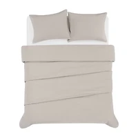 Brooklyn Loom Matte Cotton Velvet Easy Care Comforter Set