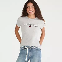 AEROPOSTALE Womens Juniors Crew Neck Short Sleeve Regular Fit Graphic T-Shirt