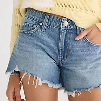 AEROPOSTALE Womens Mid Rise Juniors Denim Short