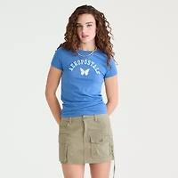 AEROPOSTALE Womens Juniors Crew Neck Short Sleeve Regular Fit Graphic T-Shirt