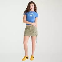 AEROPOSTALE Womens Juniors Crew Neck Short Sleeve Regular Fit Graphic T-Shirt