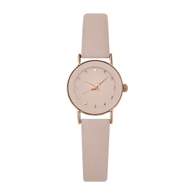 Geneva Womens Pink Strap Watch Pt3128rgbh