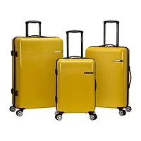Rockland Polycarbonate Abs Upright 3-pc. Hardside Lightweight Luggage Set