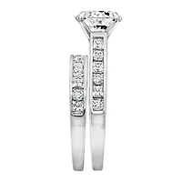 Womens 3 1/4 CT. T.W. Cubic Zirconia Sterling Silver Round Bridal Set