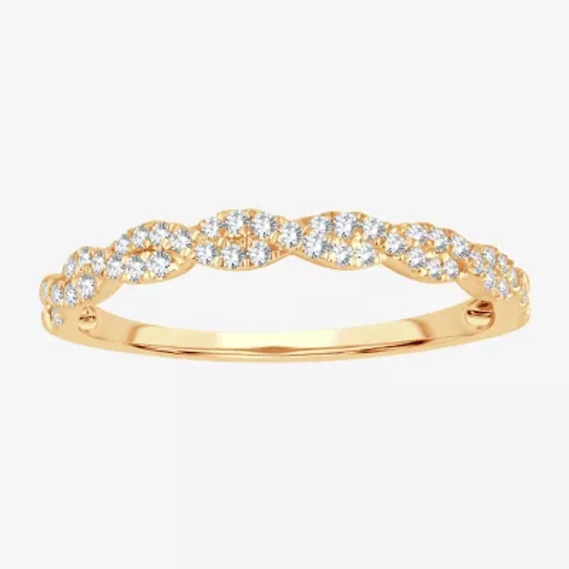 Signature By Modern Bride 1/5 CT.T.W. Natural Diamond 10K or 14K Gold Wedding Band