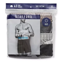 Stafford Knit Mens 4 Pack Boxers 305939
