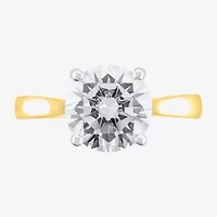 H-I / Si2) Womens / CT. Lab Grown White Diamond 14K Gold Round Solitaire Engagement Ring