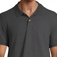 St. John's Bay Premium Stretch Mens Classic Fit Short Sleeve Polo Shirt