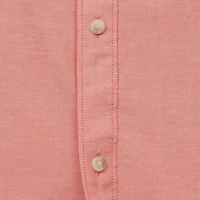 mutual weave Mens Easy-on + Easy-off Short Sleeve Classic Fit Big and Tall Button-Down Shirt