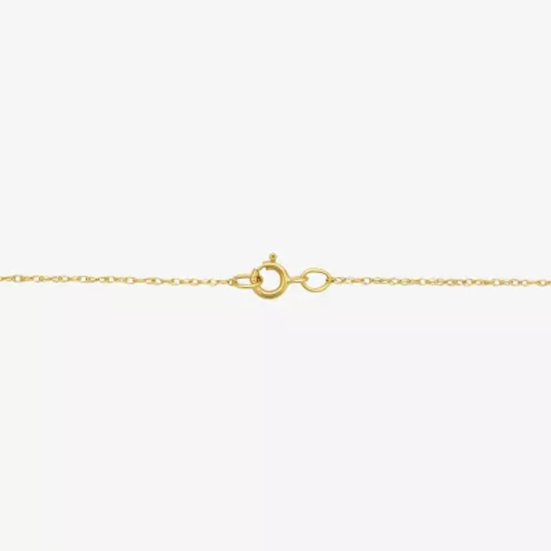 Sacred Heart Of Jesus Womens 14K Gold Oval 18 Inch Pendant Necklace