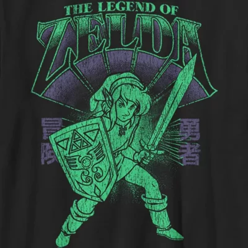Little & Big Kid Boys Crew Neck Short Sleeve Regular Fit Zelda Graphic T-Shirt