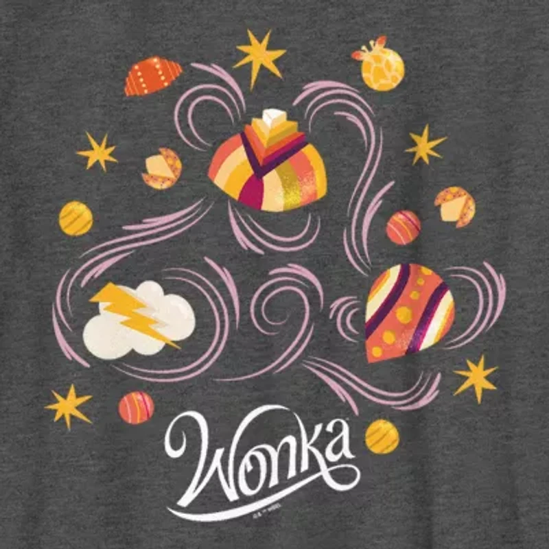 Little & Big Kid Boys Crew Neck Short Sleeve Regular Fit Willy Wonka Graphic T-Shirt