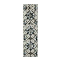 Covington Home Trieste Star Medallion Indoor Outdoor Rectangular Runner