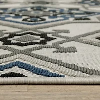 Covington Home Trieste Star Medallion Indoor Outdoor Rectangular Area Rug